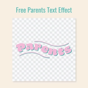 Parents Text Effect