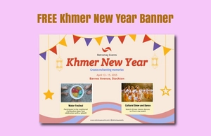 Khmer New Year Banner