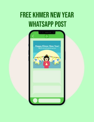 Khmer New Year Whatsapp Post