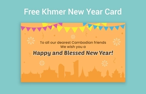 Khmer New Year Card