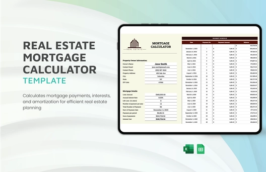Real Estate Mortgage Calculator