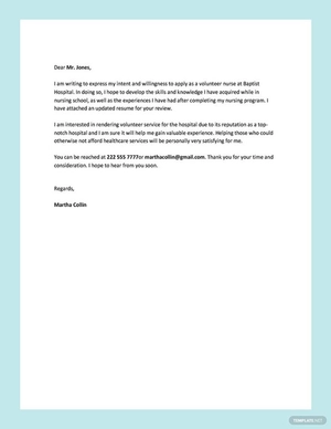 Letter of Intent Example