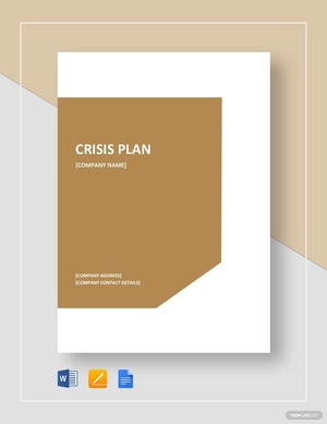Crisis Plan Template
