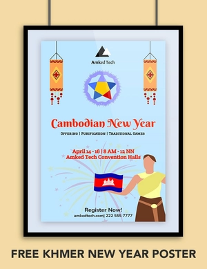 Khmer New Year Poster