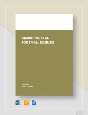 Marketing Plan for Small Business Template