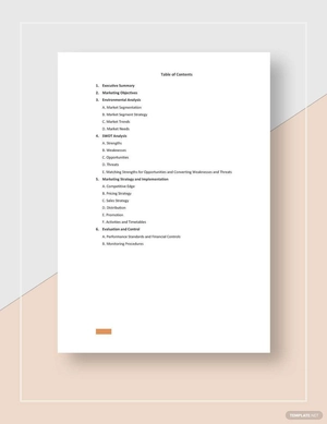 Marketing Strategy Plan Template Marketing Strategy Plan Template