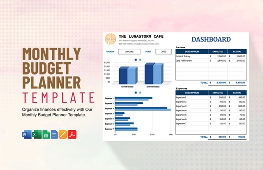 Monthly Budget Planner Template