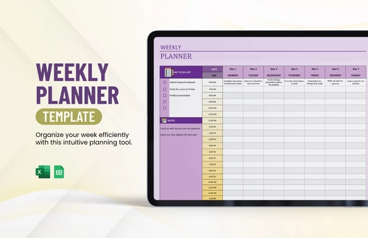 Weekly Planner Template