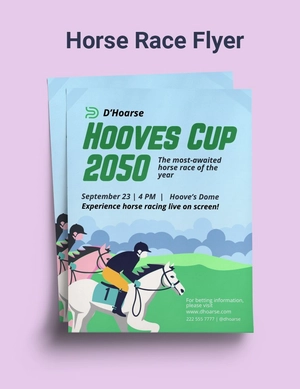 Horse Race Flyer
