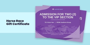 Horse Race Gift Certificate