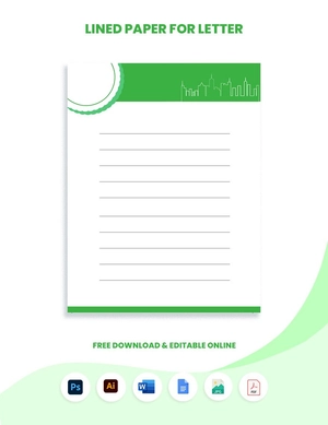 Lined Paper for Letter