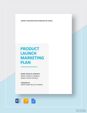 Product Launch Marketing Plan Template