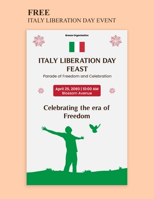 Italy Liberation Day Event