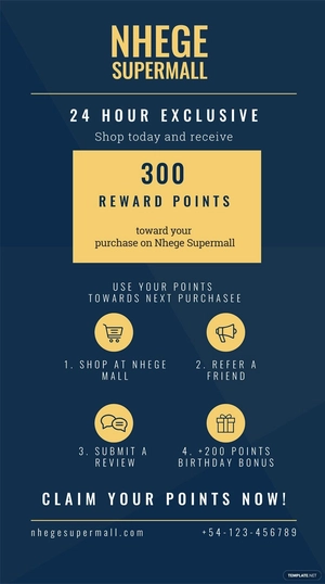 Loyalty Program Digital Signage Template