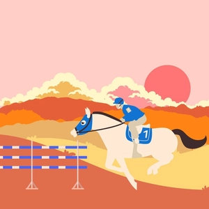 Horse Race Graphics Clipart