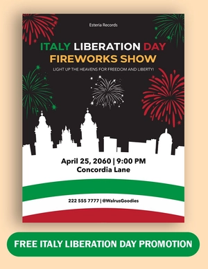 Italy Liberation Day Promotion