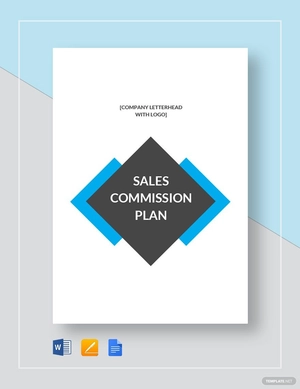 Sales Commission Plan Template Sales Commission Plan Template