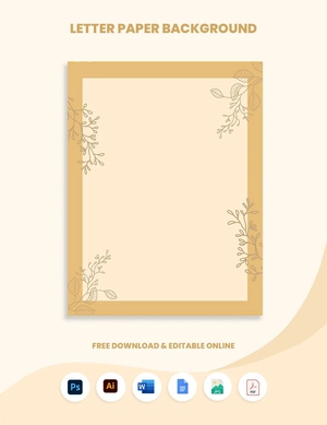 Letter Paper Background