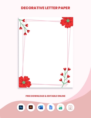 Decorative Letter Paper