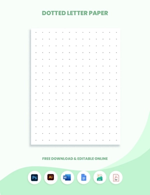Dotted Letter Paper