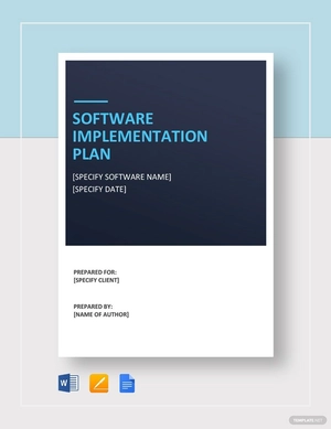 Software Implementation Plan