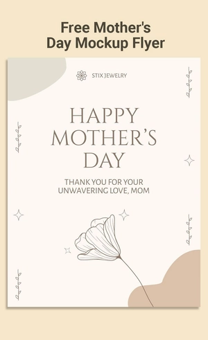 Mother's Day Mockup Flyer