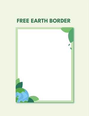 Earth Border Template Earth Border Template