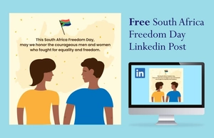 South Africa Freedom Day Linkedin Post