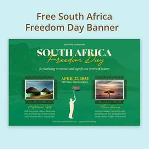 South Africa Freedom Day Banner