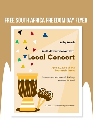 South Africa Freedom Day Flyer