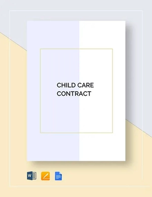 Child Care Contract Template