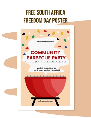 South Africa Freedom Day Poster