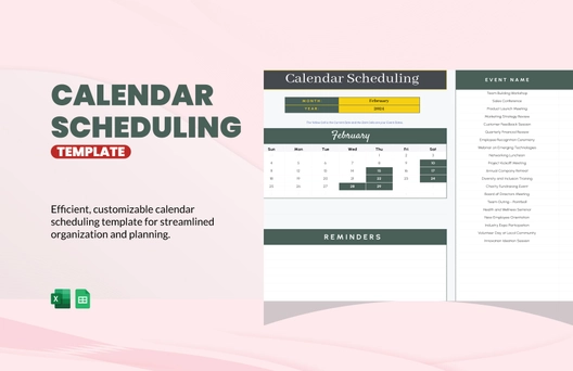 Calendar Scheduling Template