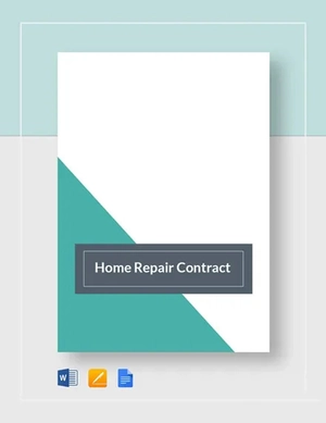 Home Repair Contract Template