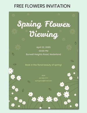 Flowers Invitation