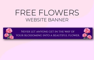 Flowers Website Banner