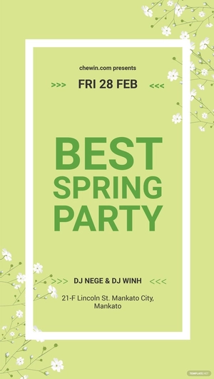 Spring Season Digital Signage Template