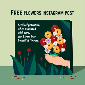 Flowers Instagram Post