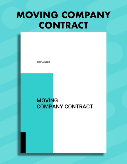 Moving Company Contract Template