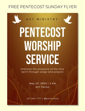 Pentecost Sunday Flyer