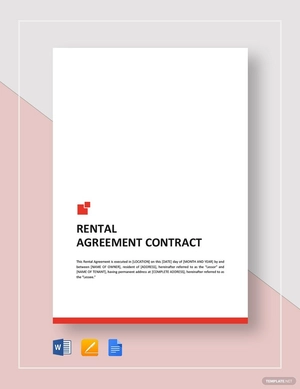 Rental Agreement Contract Template Rental Agreement Contract Template
