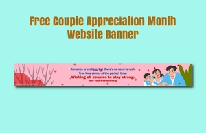 Couple Appreciation Month Website Banner Couple Appreciation Month Website Banner
