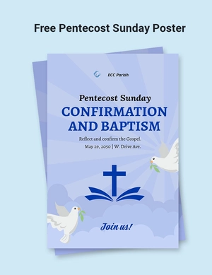 Pentecost Sunday Poster