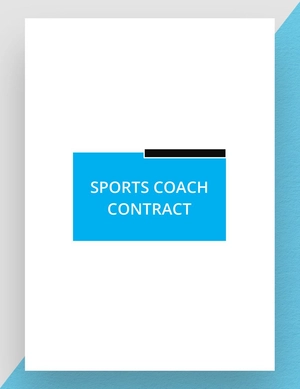 Sports Coach Contract Template