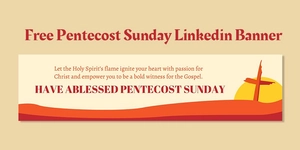 Pentecost Sunday Linkedin Banner