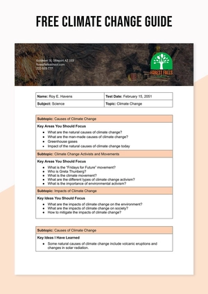 Climate Change Guide