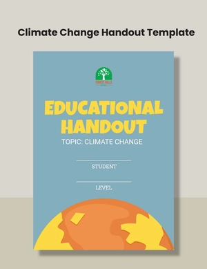 Climate Change Handout