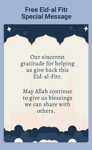 Eid al-Fitr Special Message