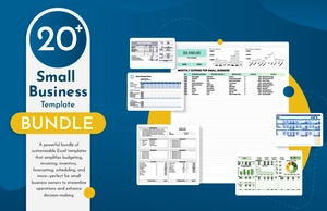 20 Small Business Excel Templates Bundle