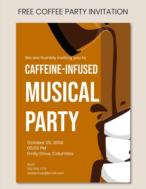 Coffee Party Invitation